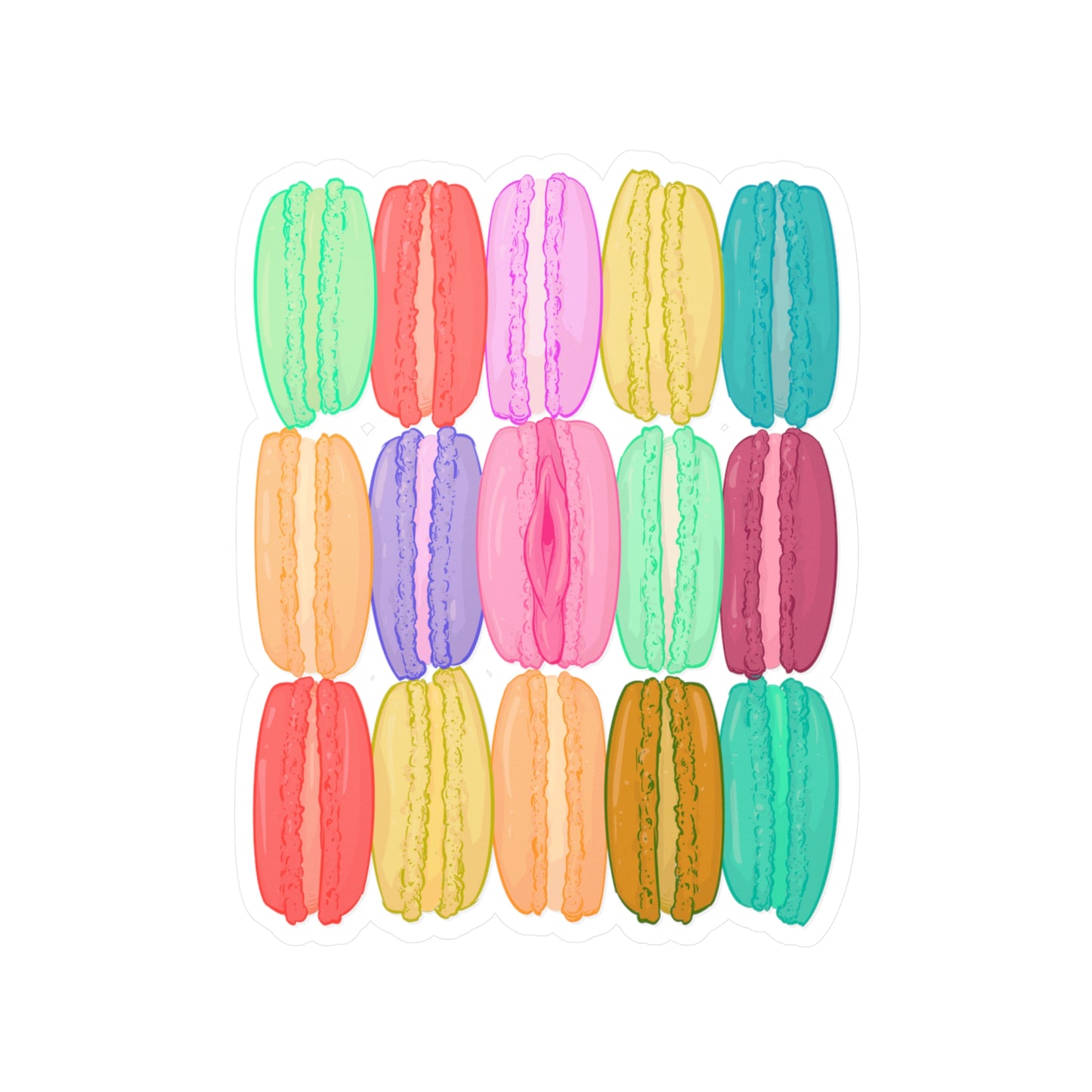 Macaron Noises Kiss-Cut Vinyl Decal