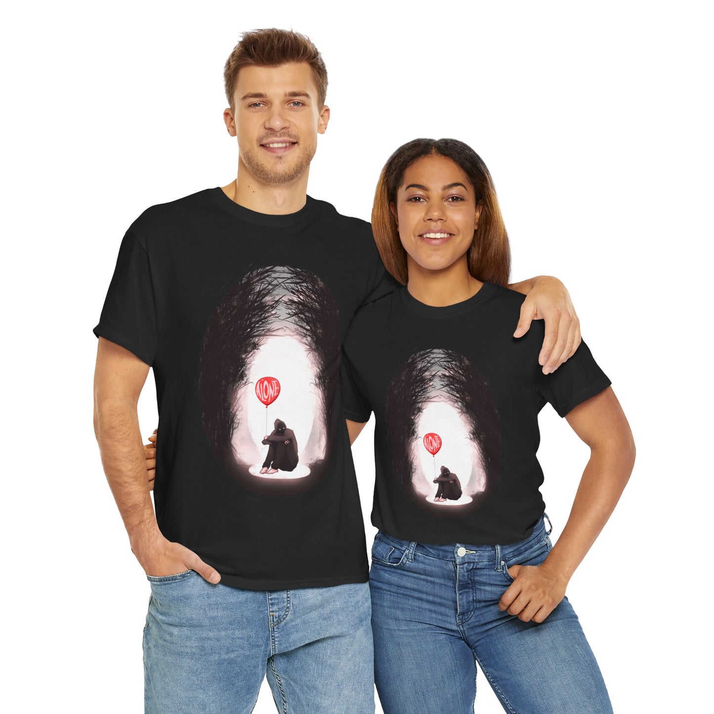 Forever Alone Unisex Heavy Cotton Tee