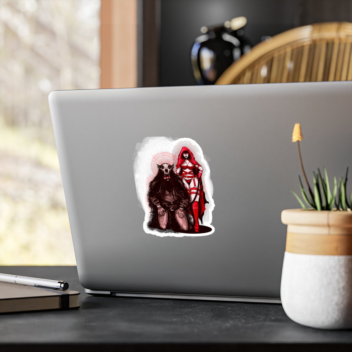 Taming The Wolf Kiss-Cut Vinyl Decal