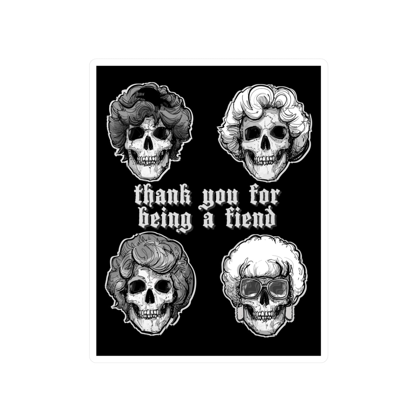 Gold Ghouls Kiss-Cut Vinyl Decal