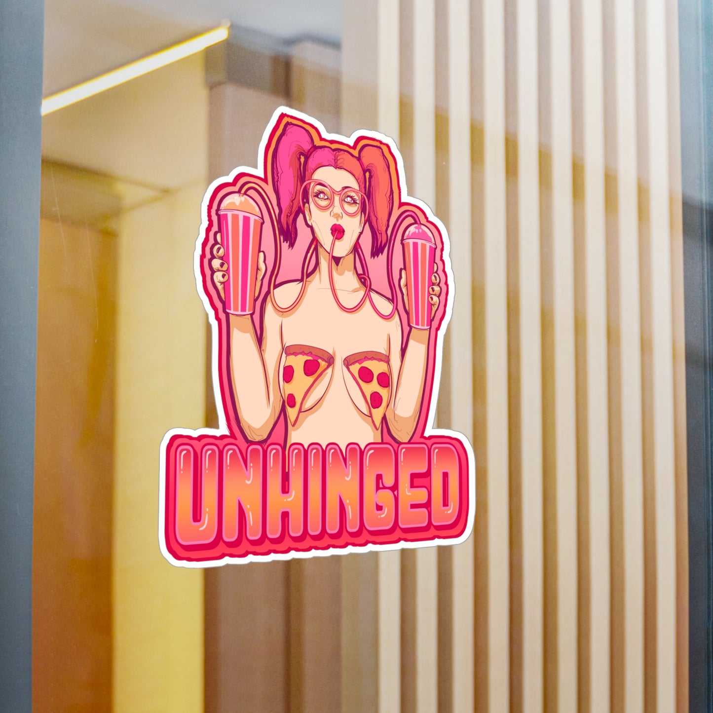 Unhinged Kiss-Cut Vinyl Decal