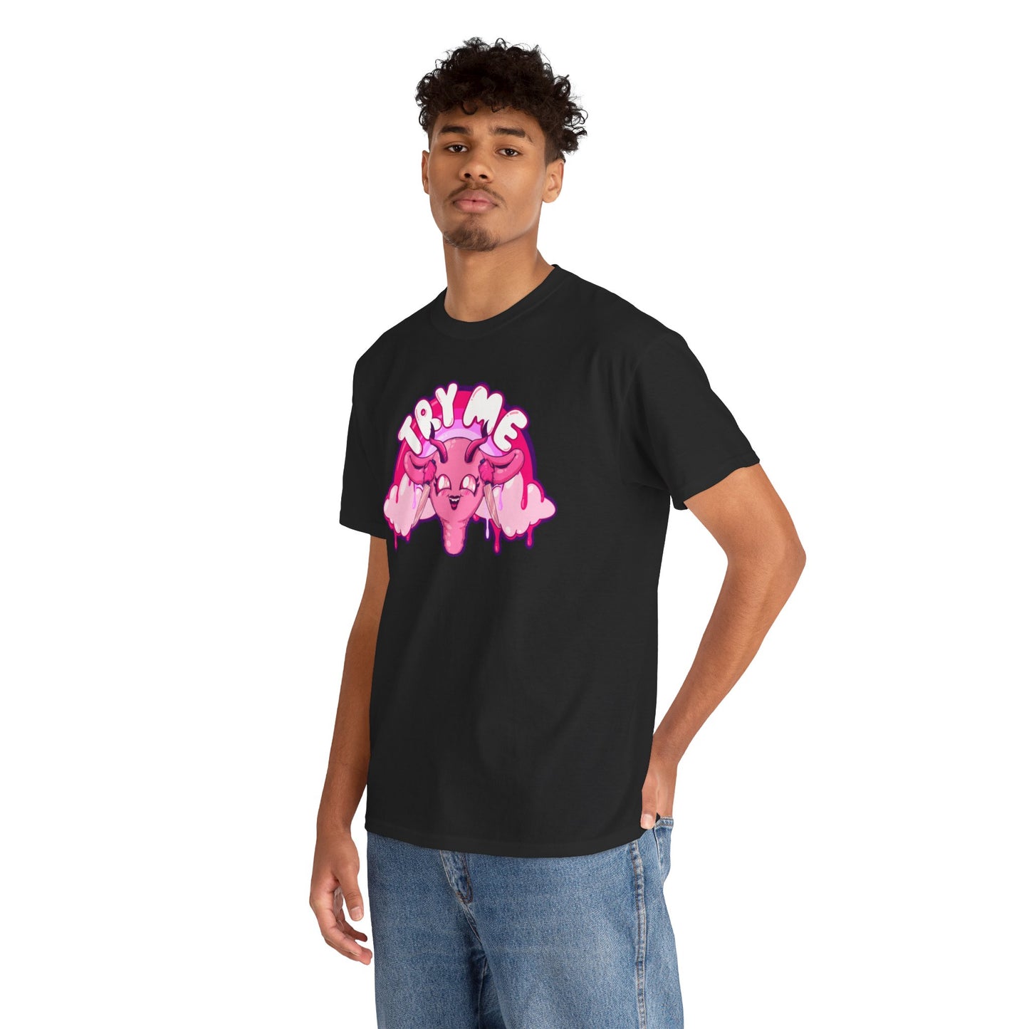 Try Me Uterus Unisex Heavy Cotton Tee