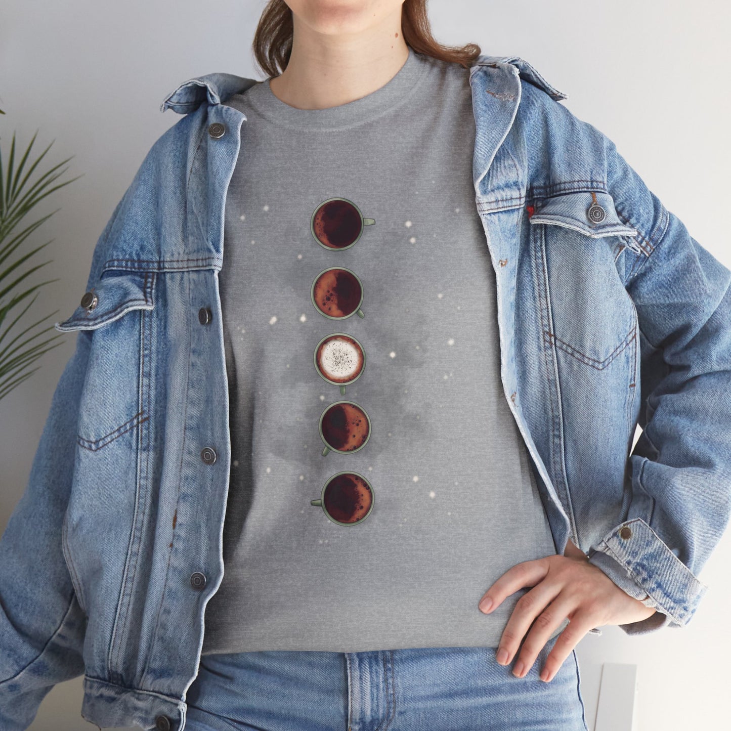 Lunar Coffee Unisex Heavy Cotton Tee