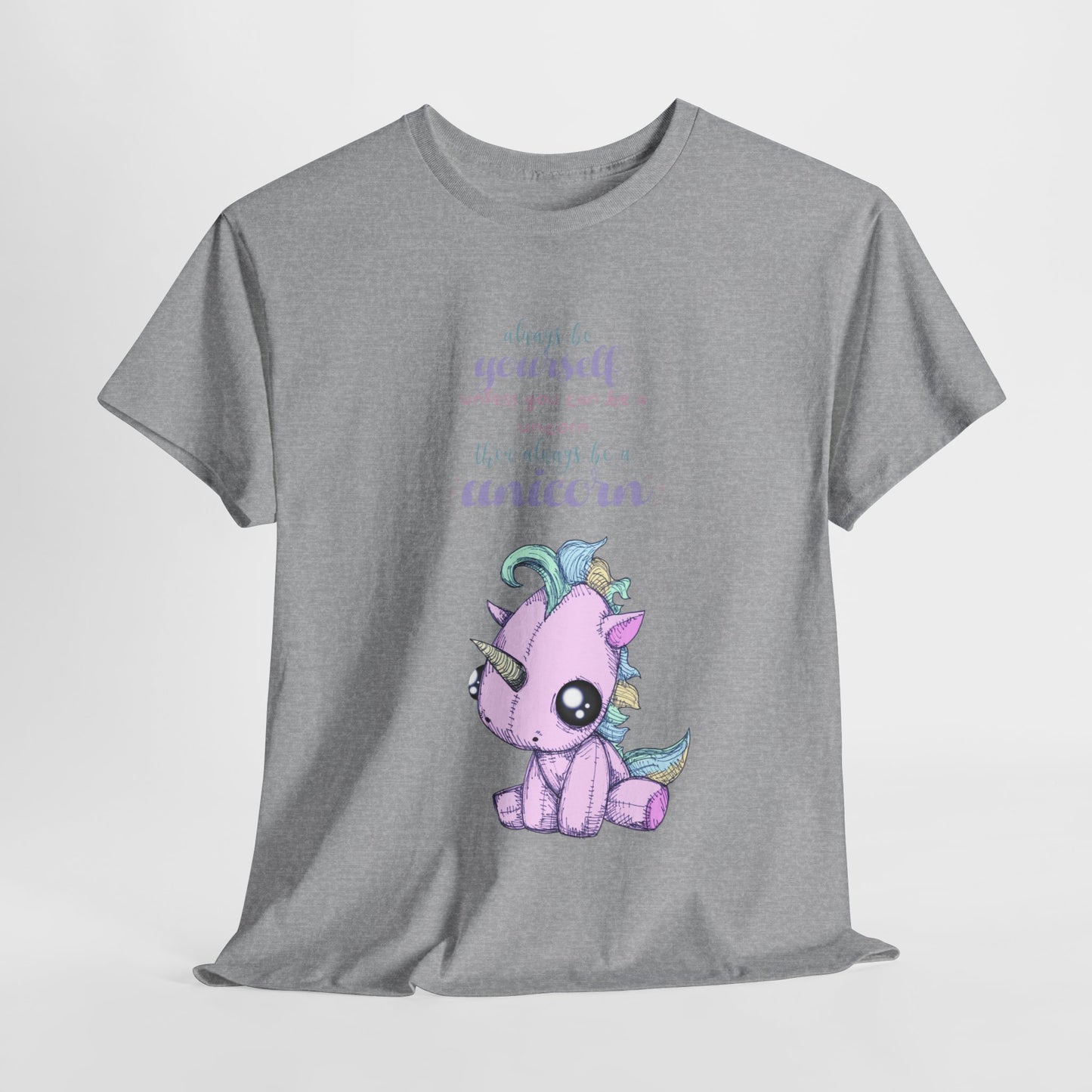 Be Yourself Unicorn Unisex Heavy Cotton Tee