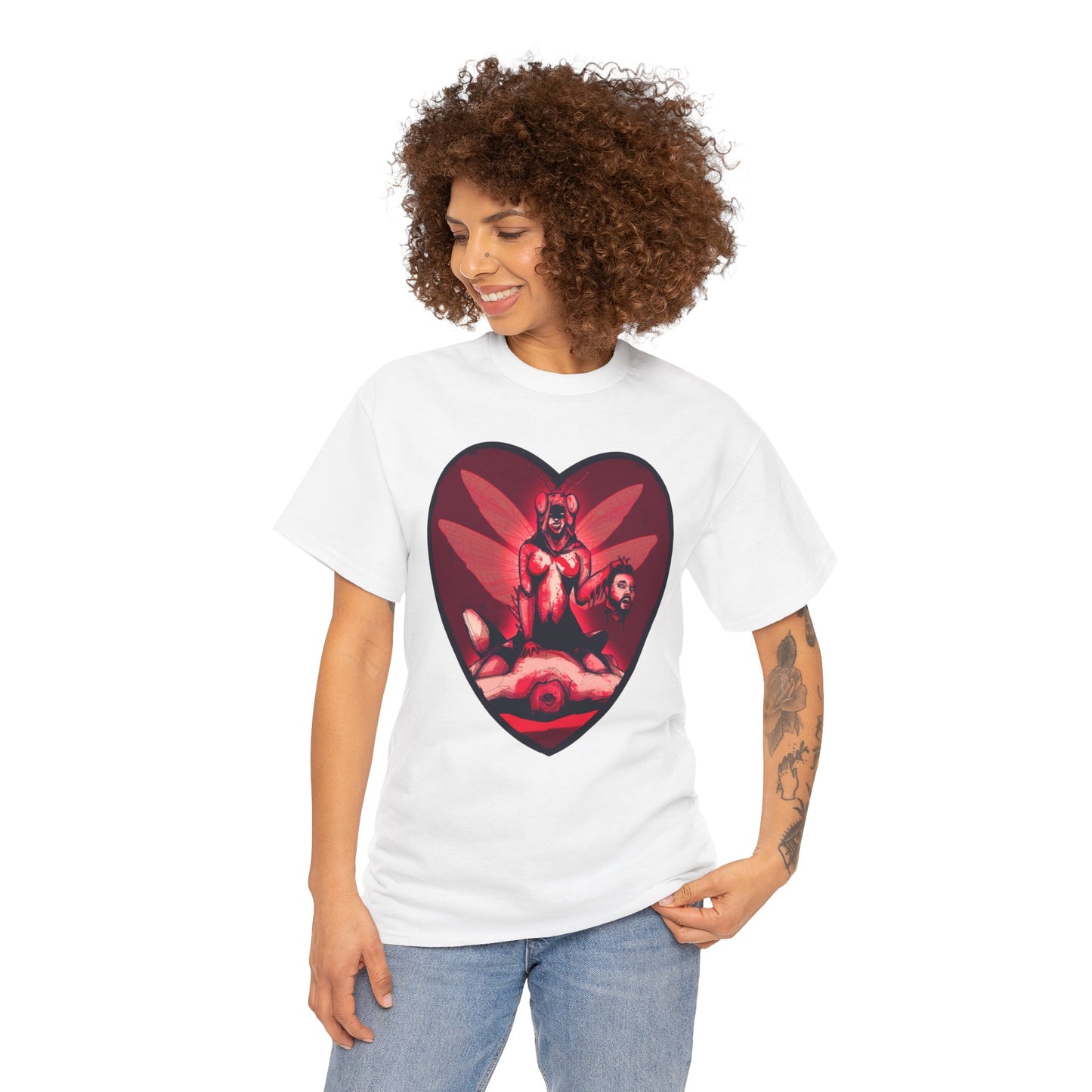 Praying Mantis Unisex Heavy Cotton Tee