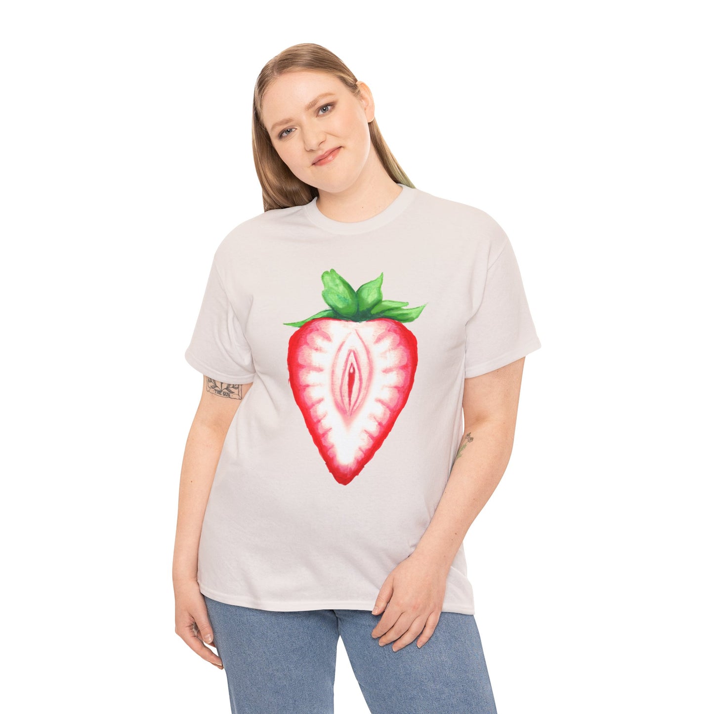 Juicy Strawberry Unisex Heavy Cotton Tee