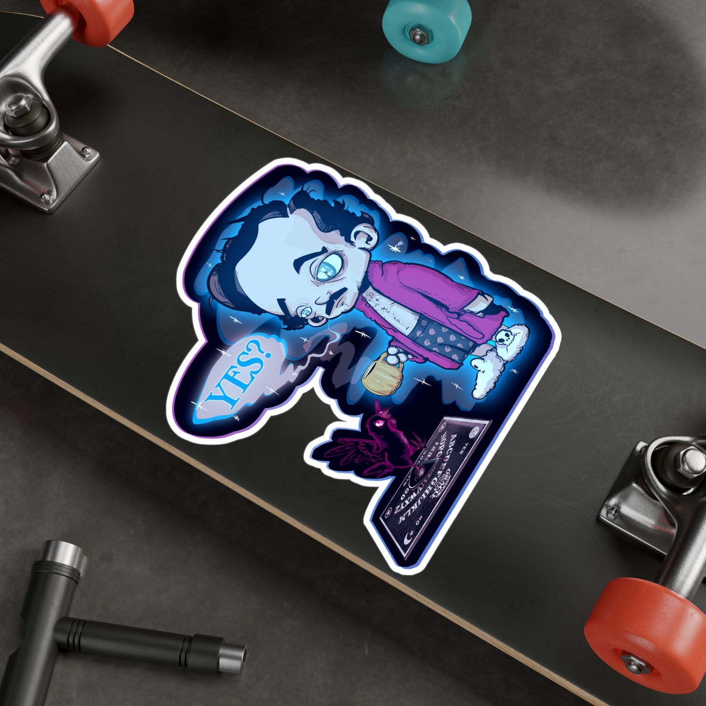 Edgar Allan Ghost Kiss-Cut Vinyl Decal