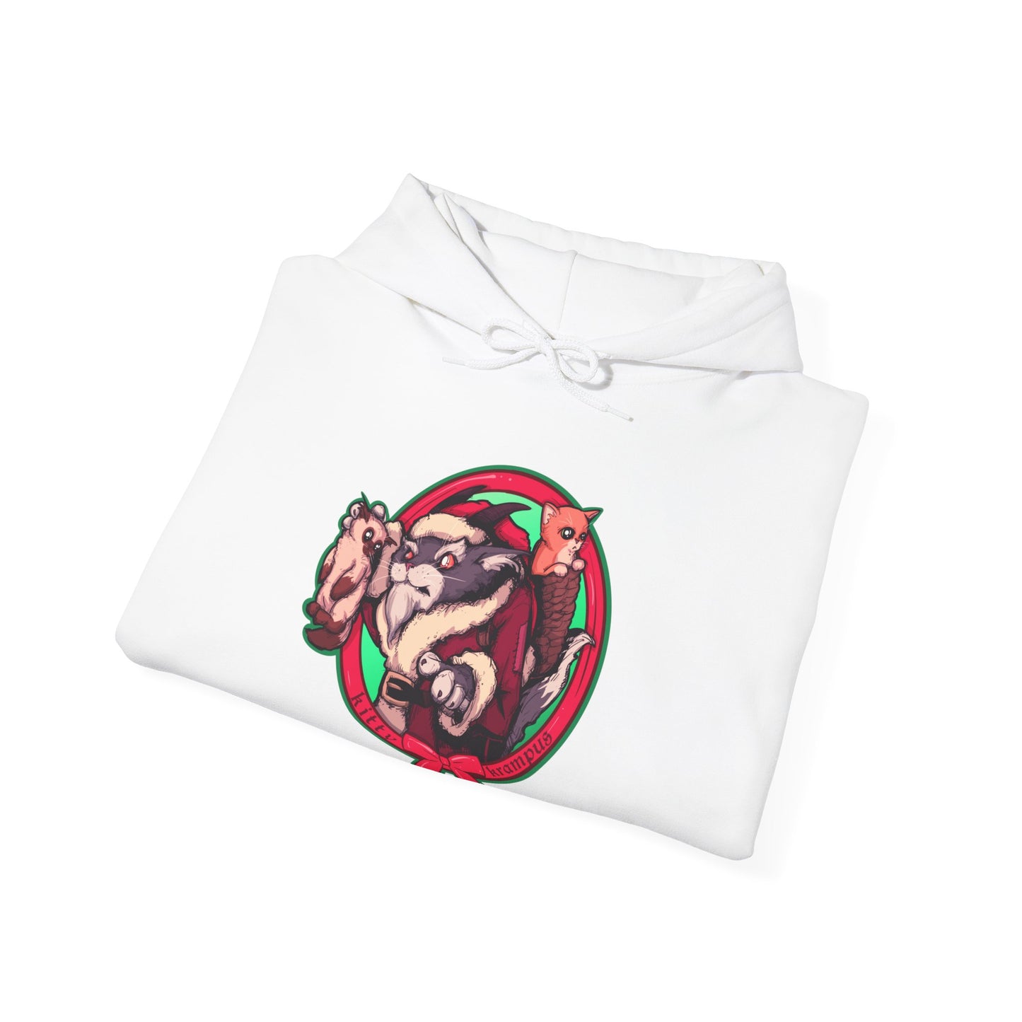 Kitty Krampus Unisex Heavy Blend Hooded Sweatshirt