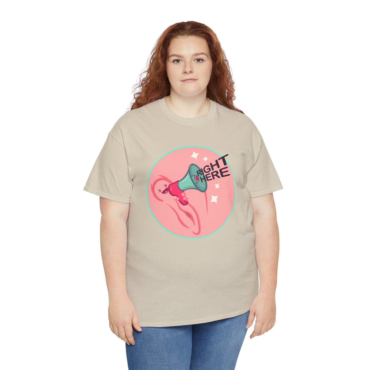 Right Here Unisex Heavy Cotton Tee
