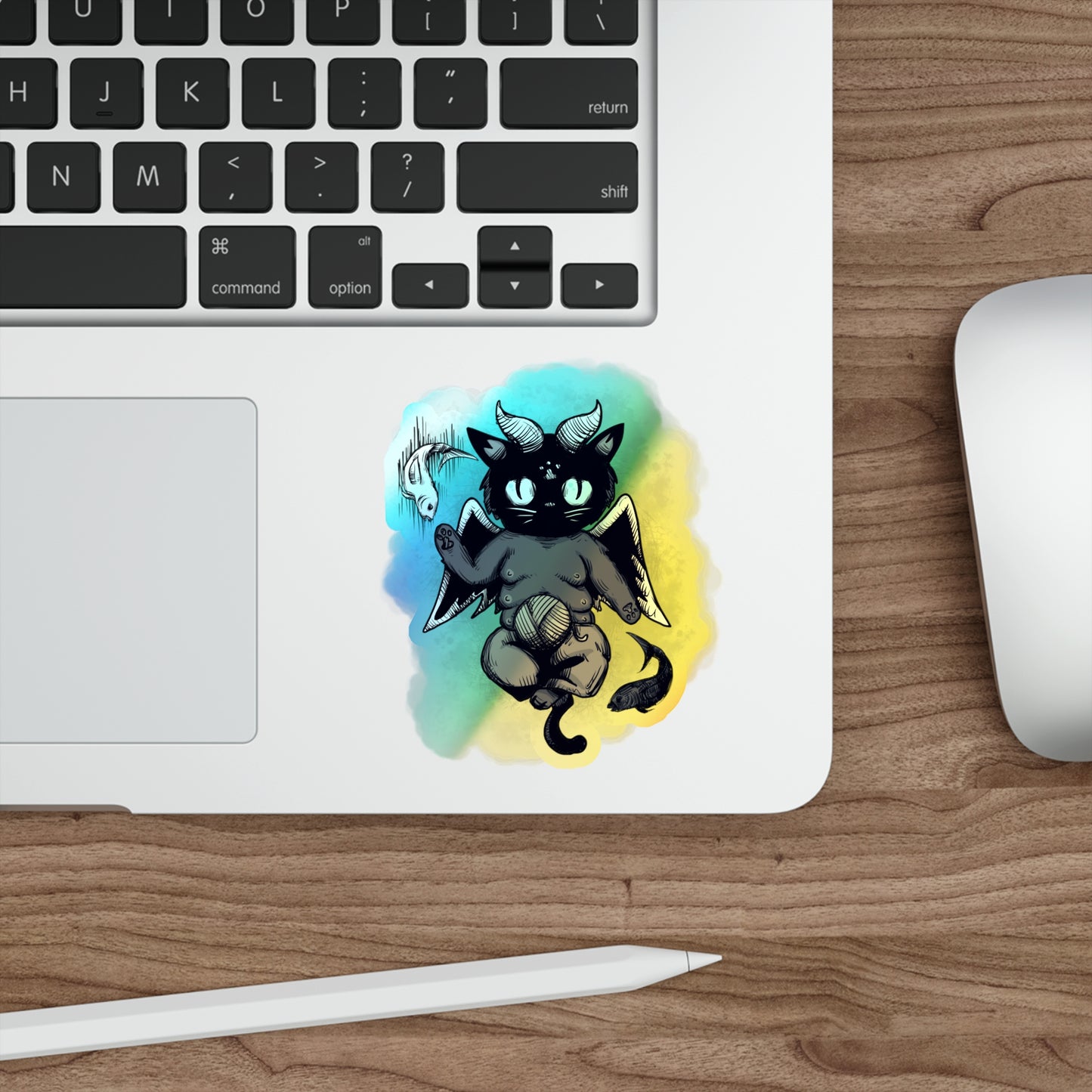 Baphocat Holographic Die-cut Stickers