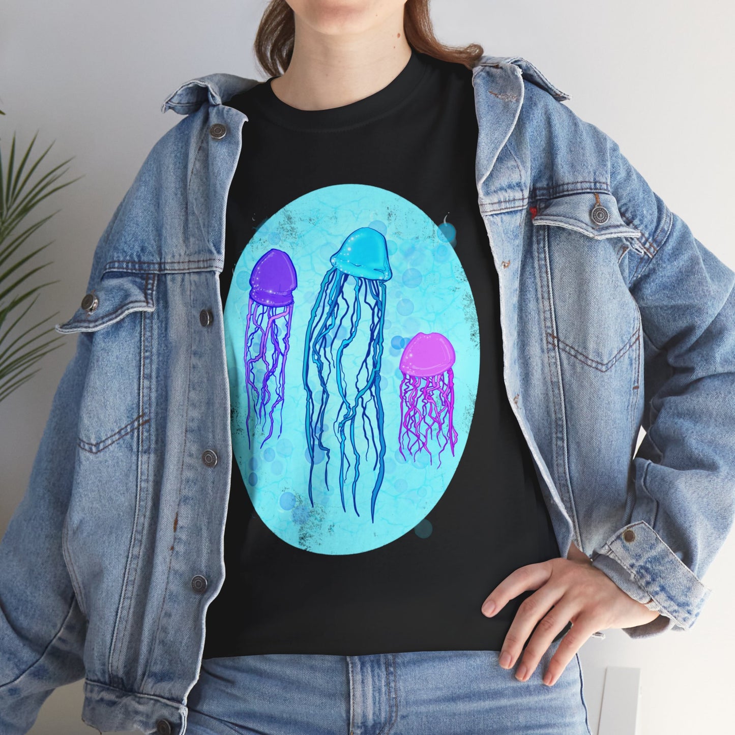 Jellyfish Varieties Unisex Heavy Cotton Tee