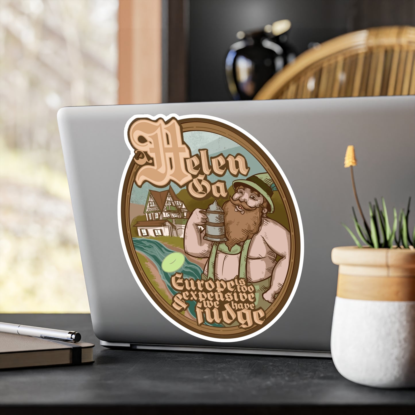 Helen GA Kiss-Cut Vinyl Decal
