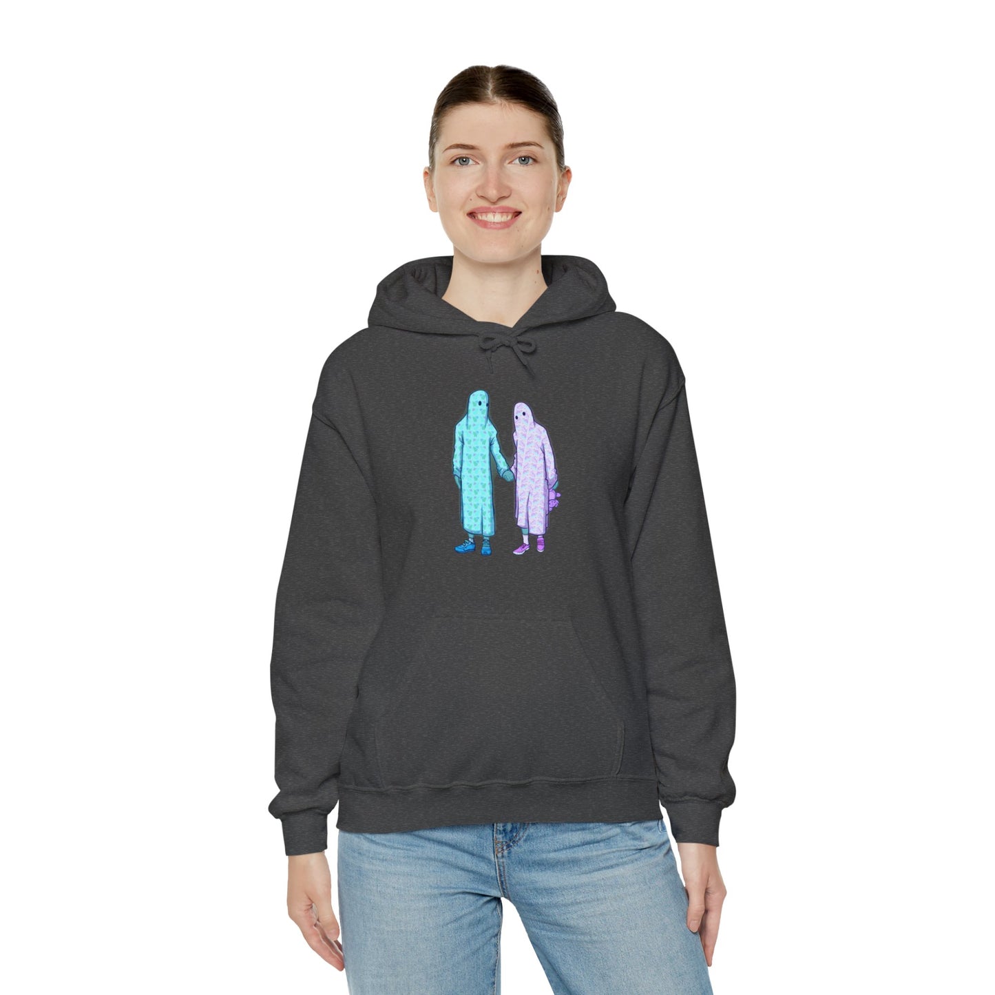 Ghost Kids Unisex Heavy Blend Hooded Sweatshirt