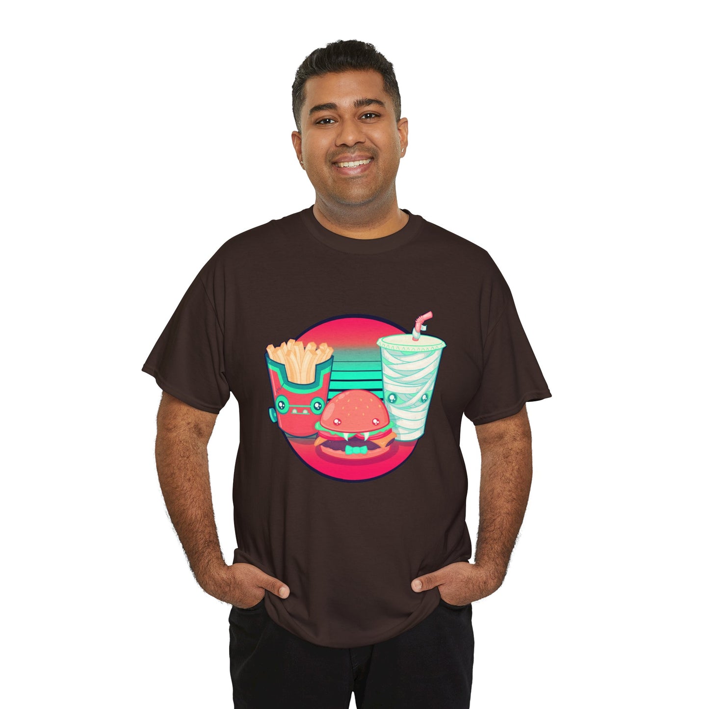 Spooky Fast Food Unisex Heavy Cotton Tee
