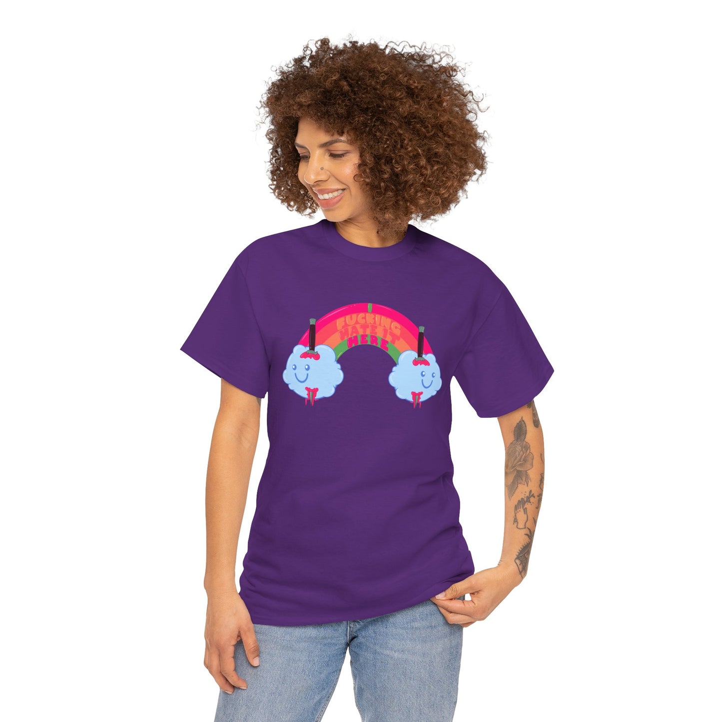 I Fucking Hate It Here Unisex Heavy Cotton Tee