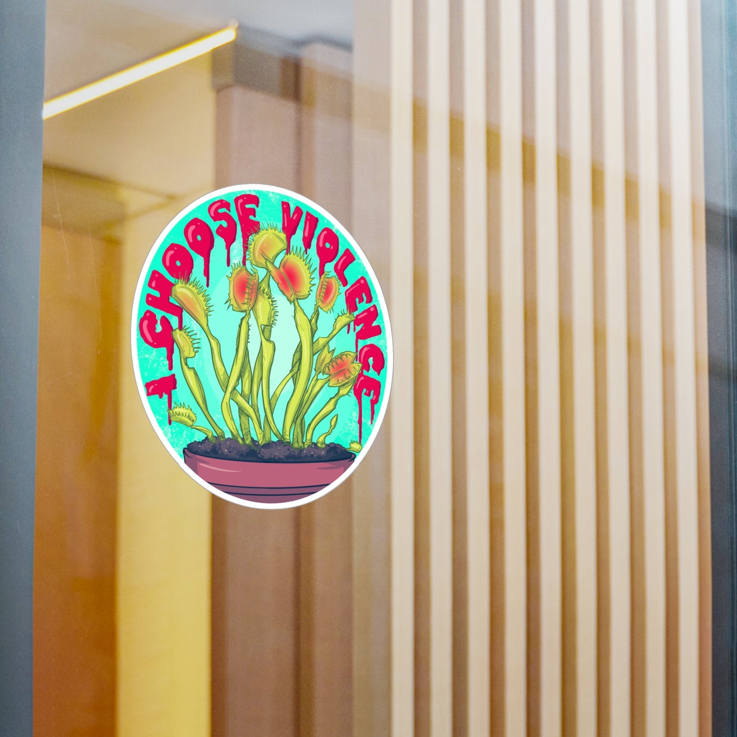 Venus Fly Trap Kiss-Cut Vinyl Decal