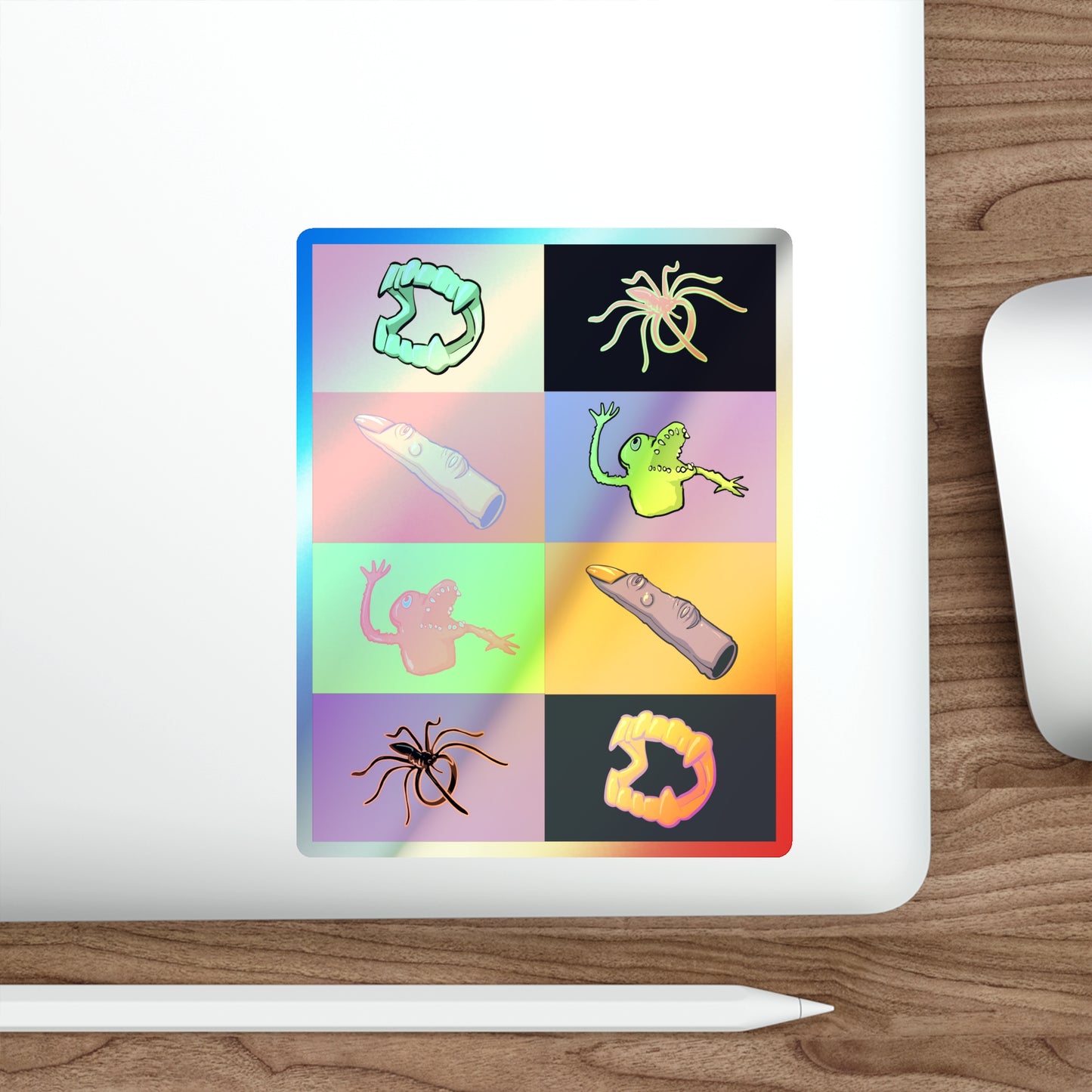 Sugar Free Halloween Holographic Die-cut Stickers