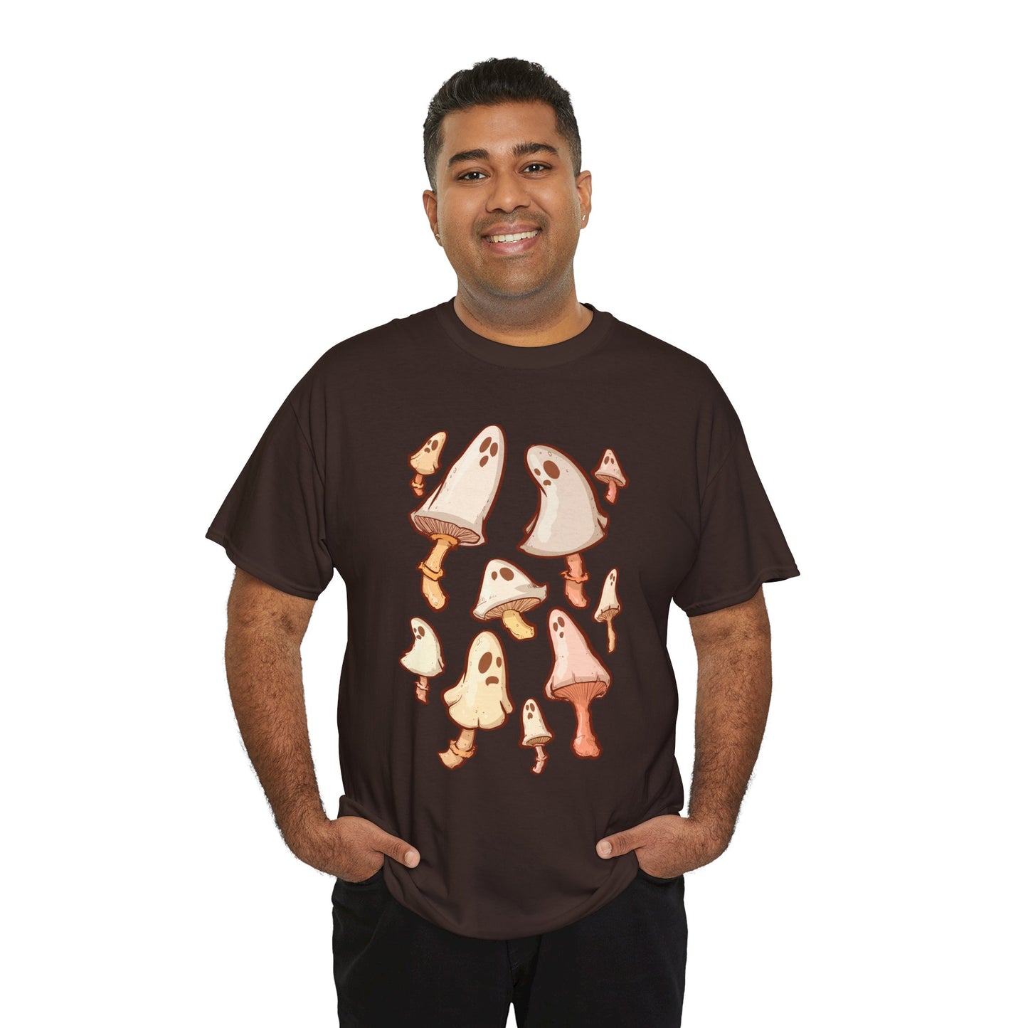 Spooky Mushrooms Unisex Heavy Cotton Tee