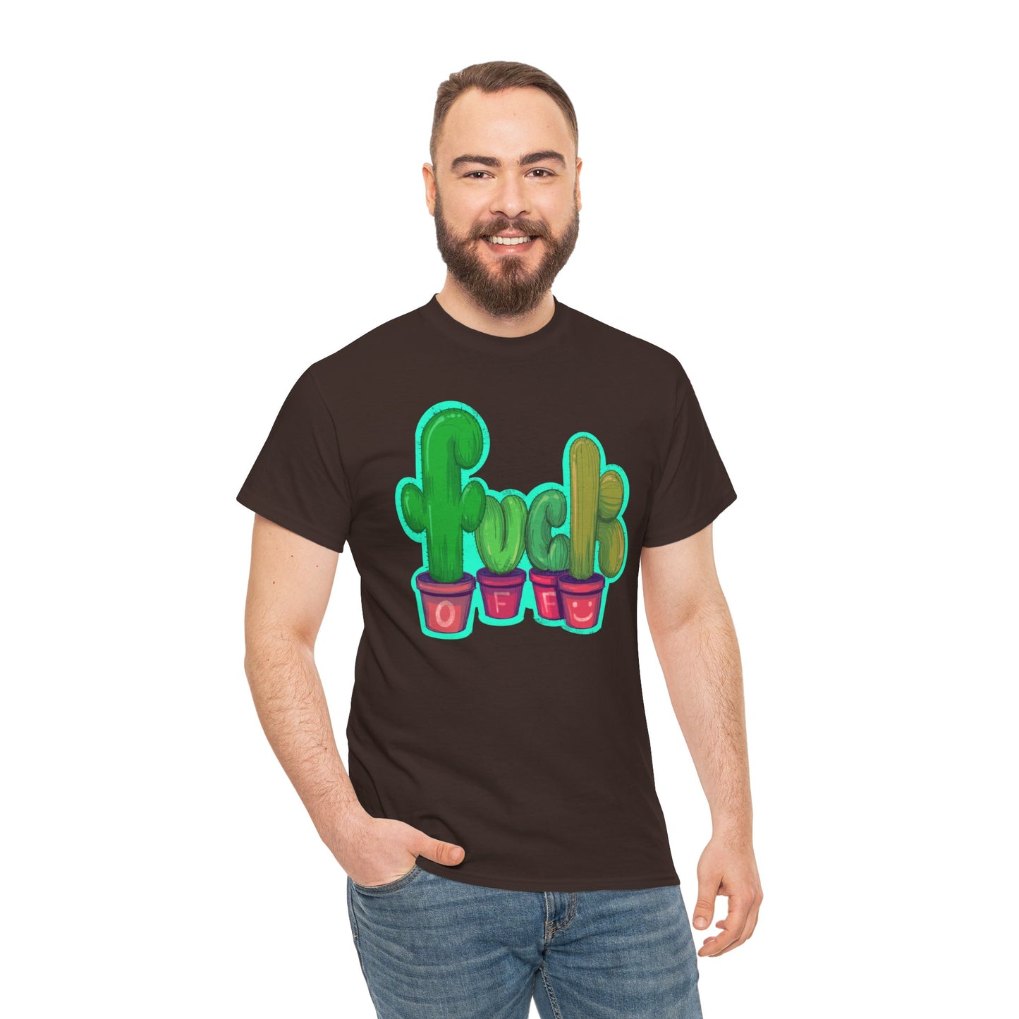 Rude Succulents Unisex Heavy Cotton Tee