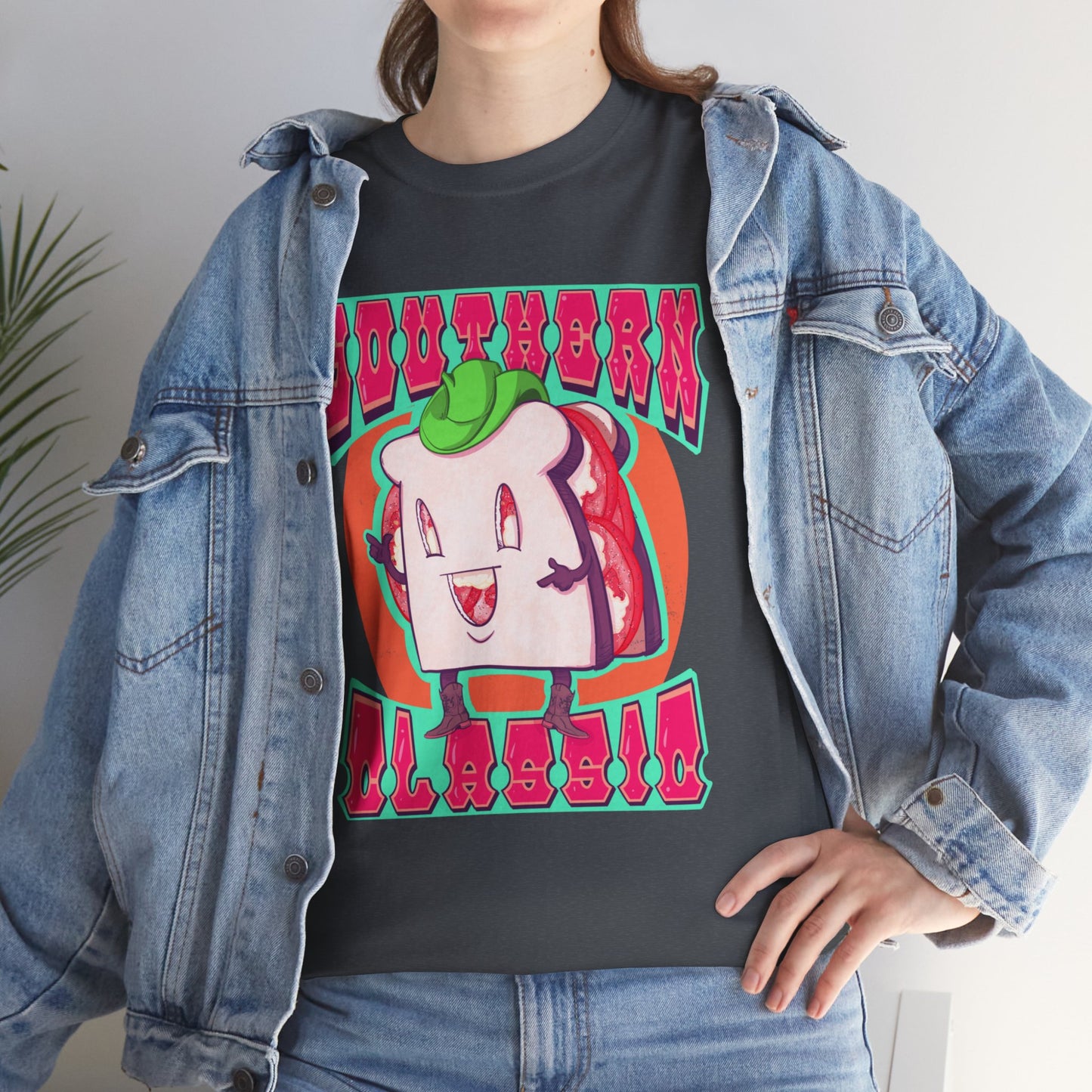 Tomato Sandwich Unisex Heavy Cotton Tee