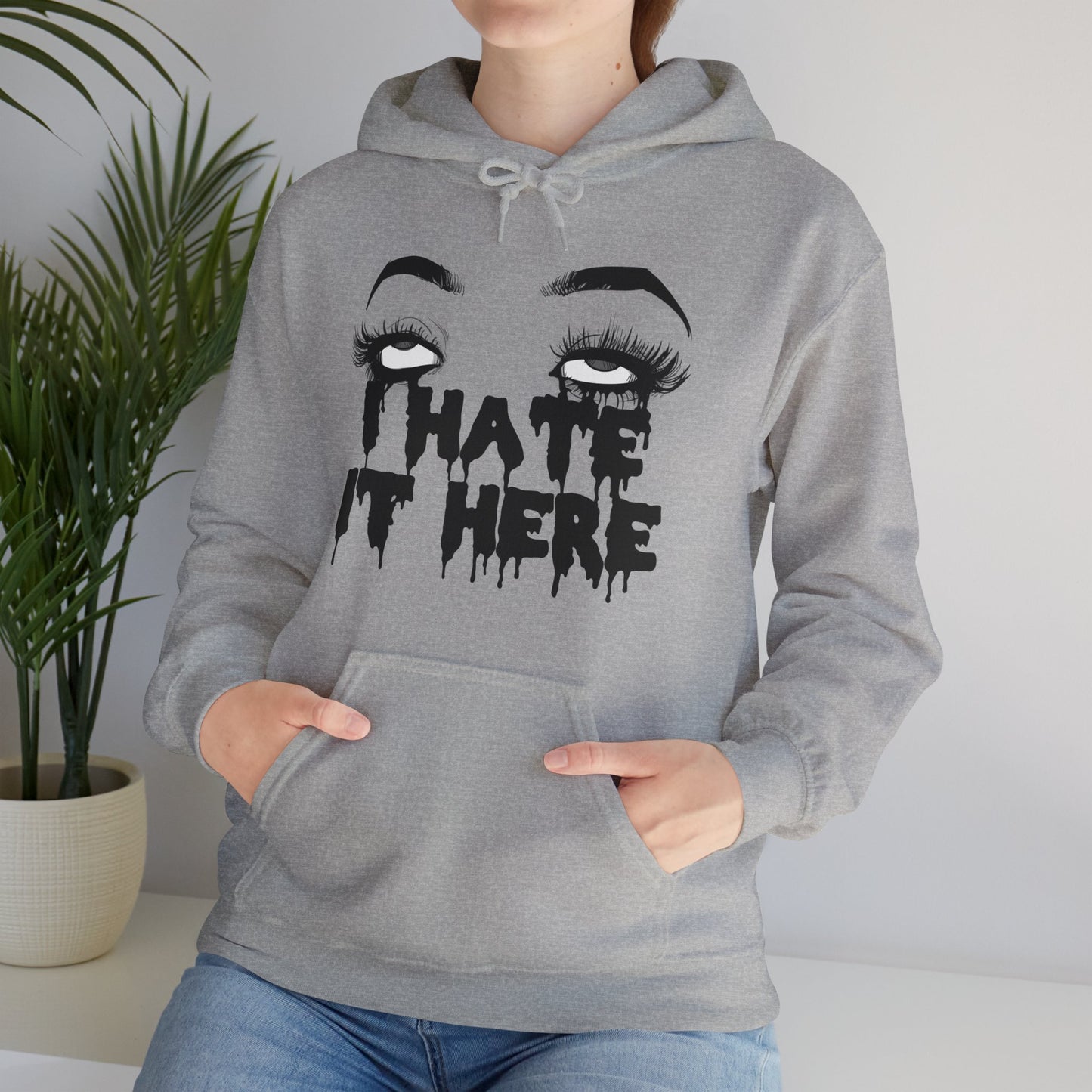 I Hate It Here Unisex Heavy Blend Hooded Sweatshirt