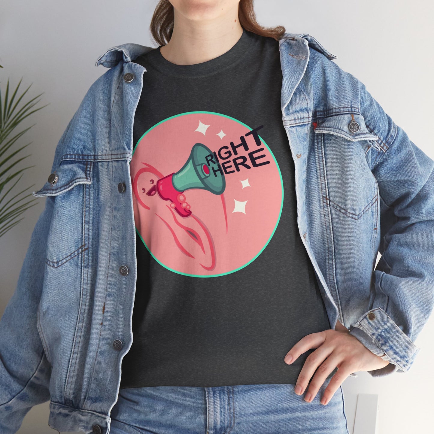 Right Here Unisex Heavy Cotton Tee