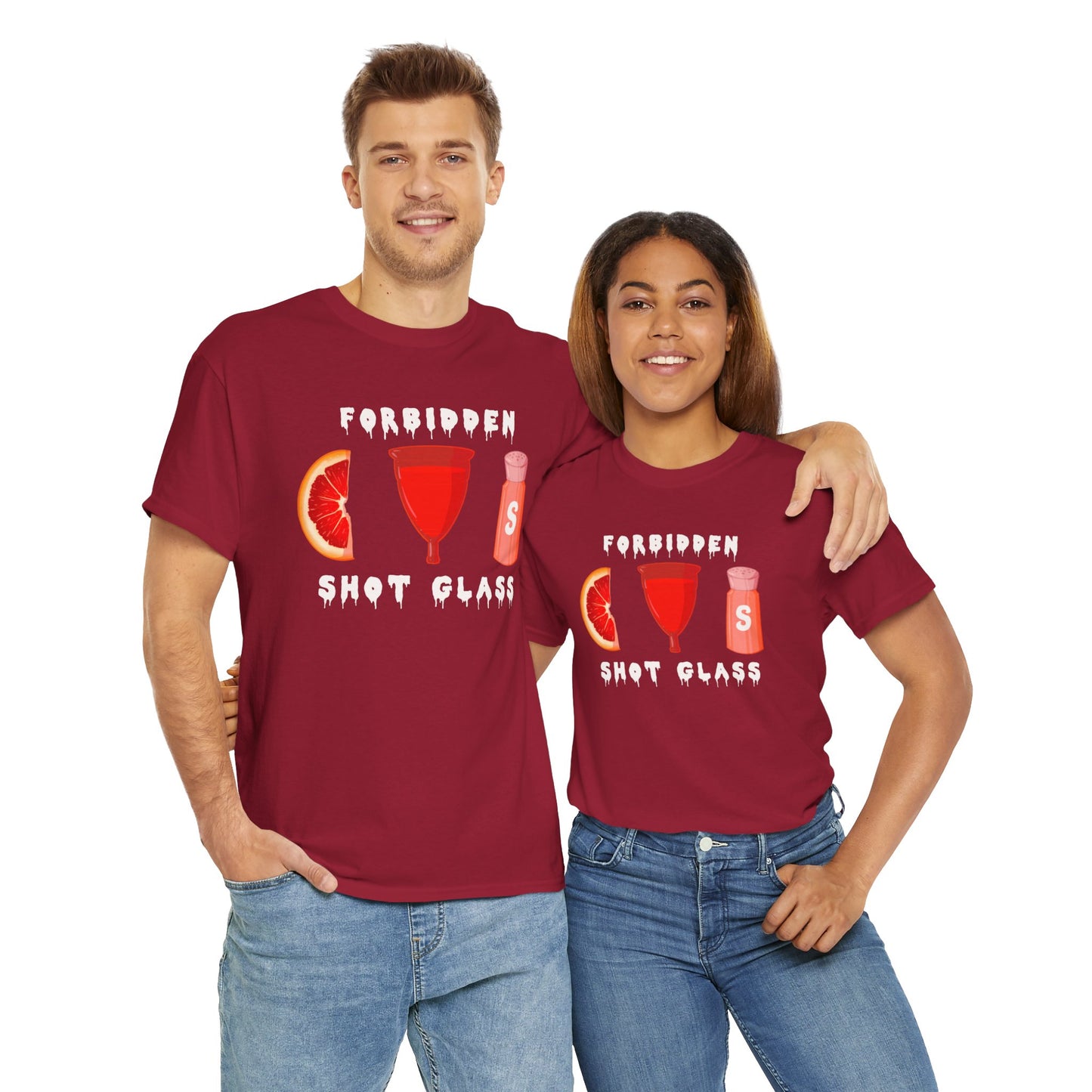 Forbidden Shot Glass Unisex Heavy Cotton Tee