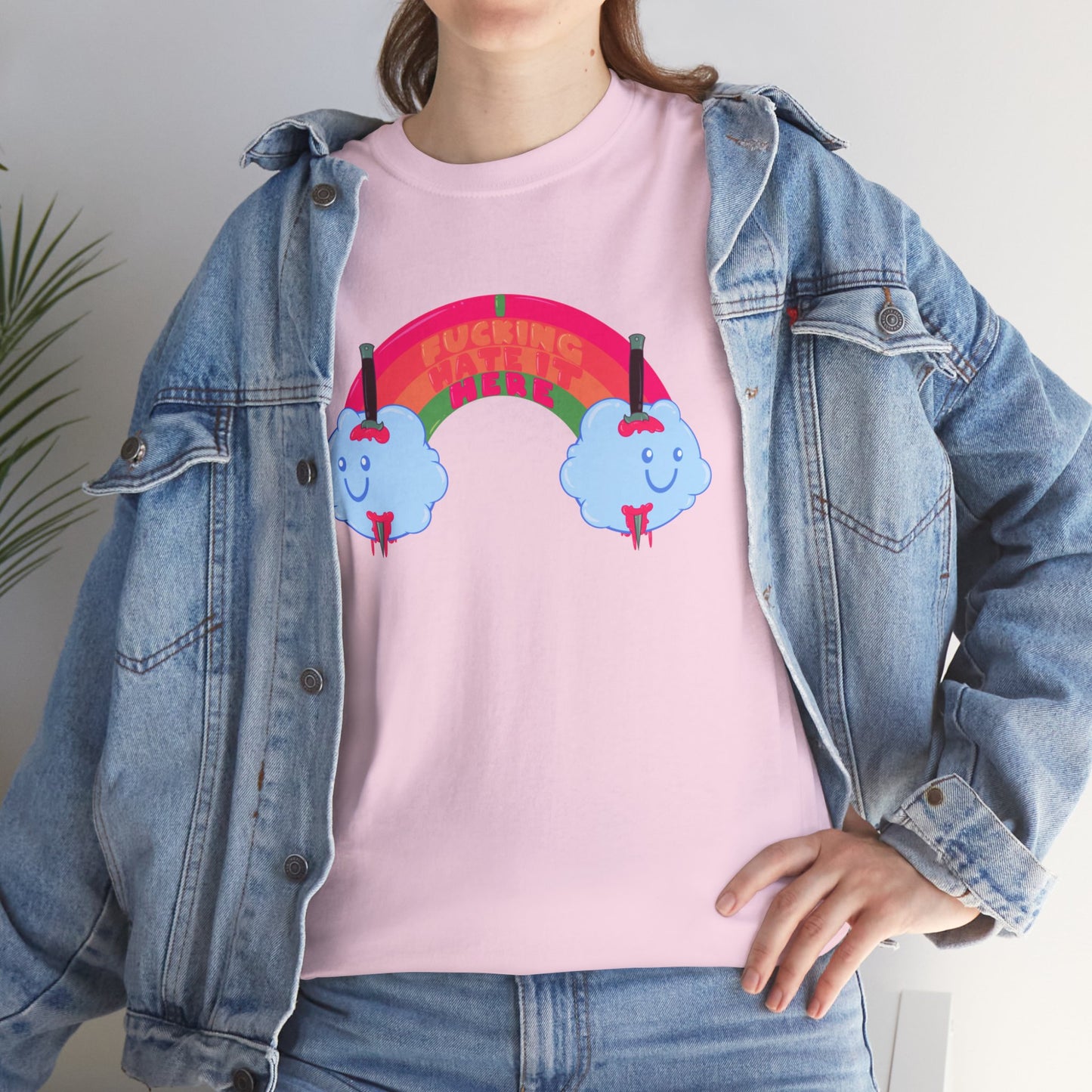 I Fucking Hate It Here Unisex Heavy Cotton Tee
