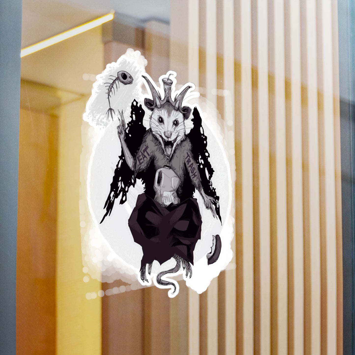 Trashphomet Kiss-Cut Vinyl Decal