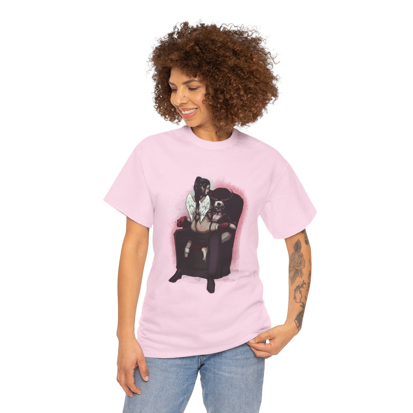 Deer Daddy Series 9: Angels & Demons Unisex Heavy Cotton Tee