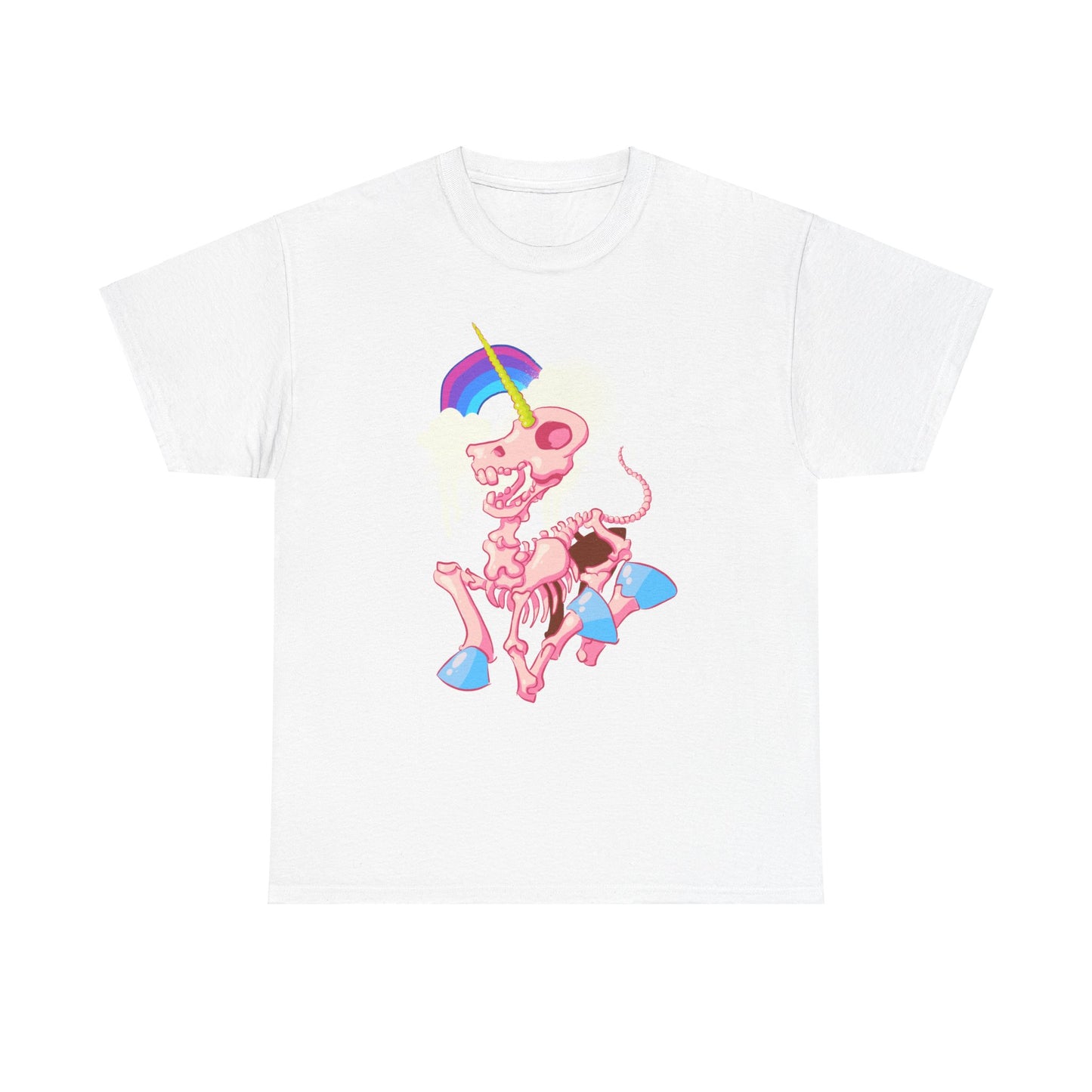 Unicorn Skeleton 2 Unisex Heavy Cotton Tee