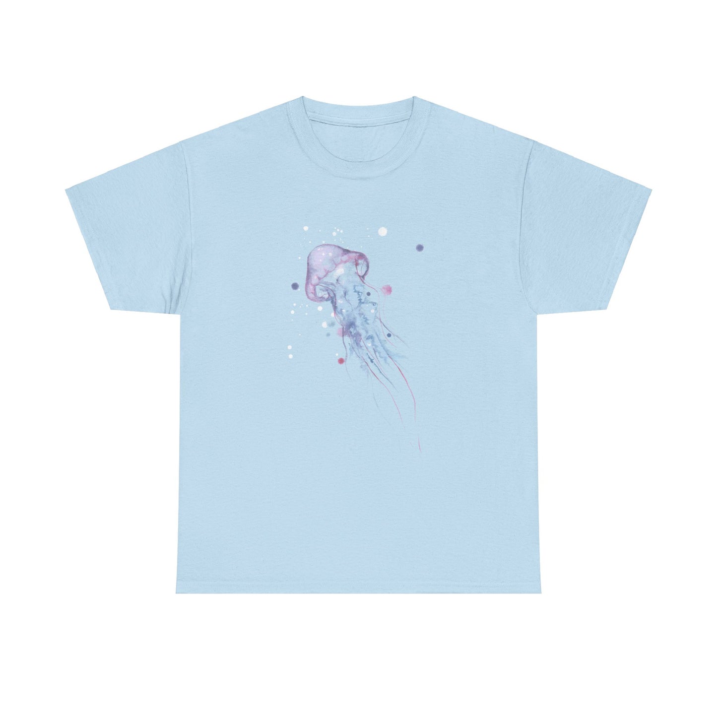 Jellyfish Watercolor Unisex Heavy Cotton Tee