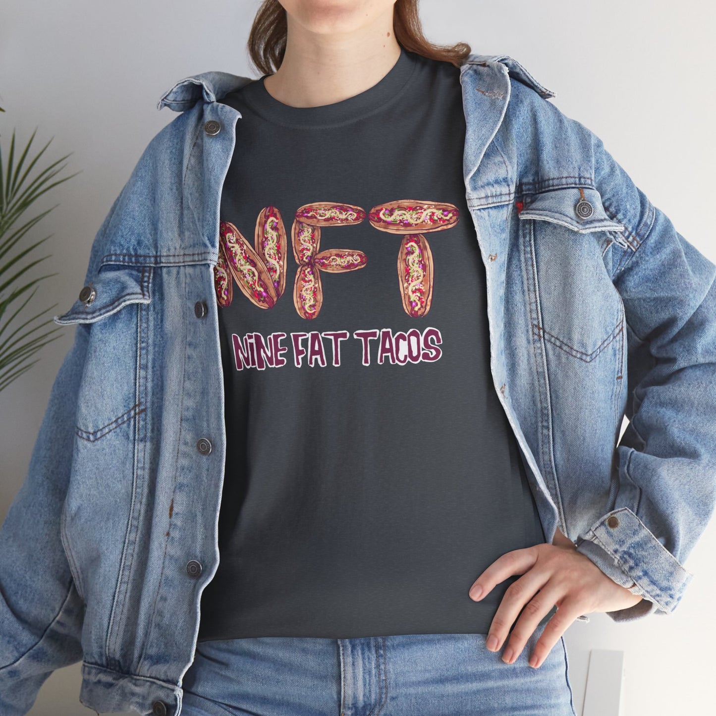 Nine Fat Tacos Unisex Heavy Cotton Tee
