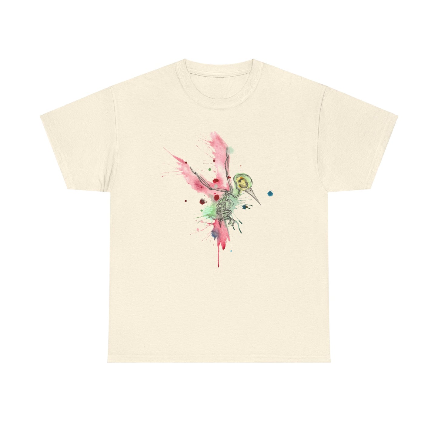 Watercolor Hummingbird Unisex Heavy Cotton Tee