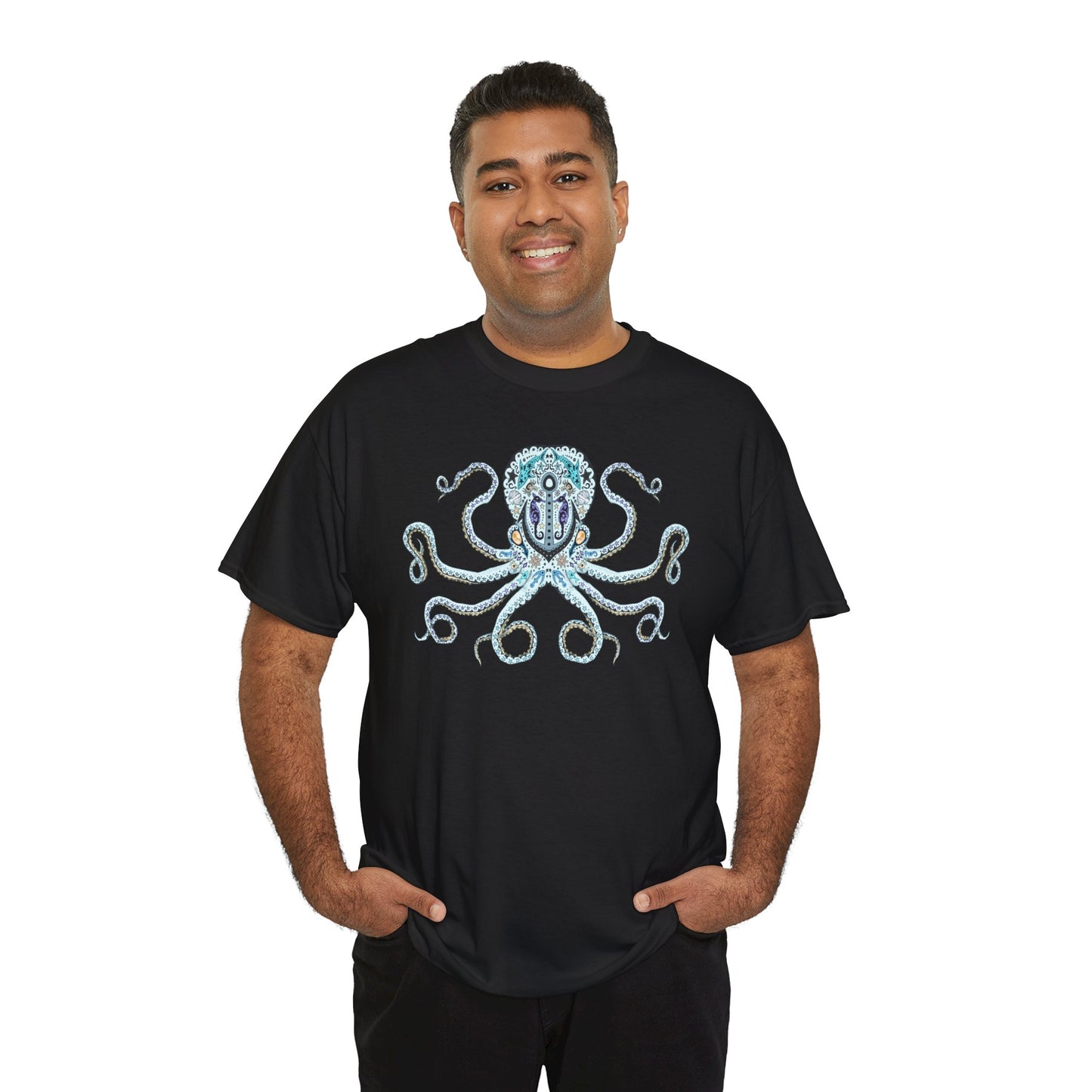 Octopus Sugar Skull Unisex Heavy Cotton Tee
