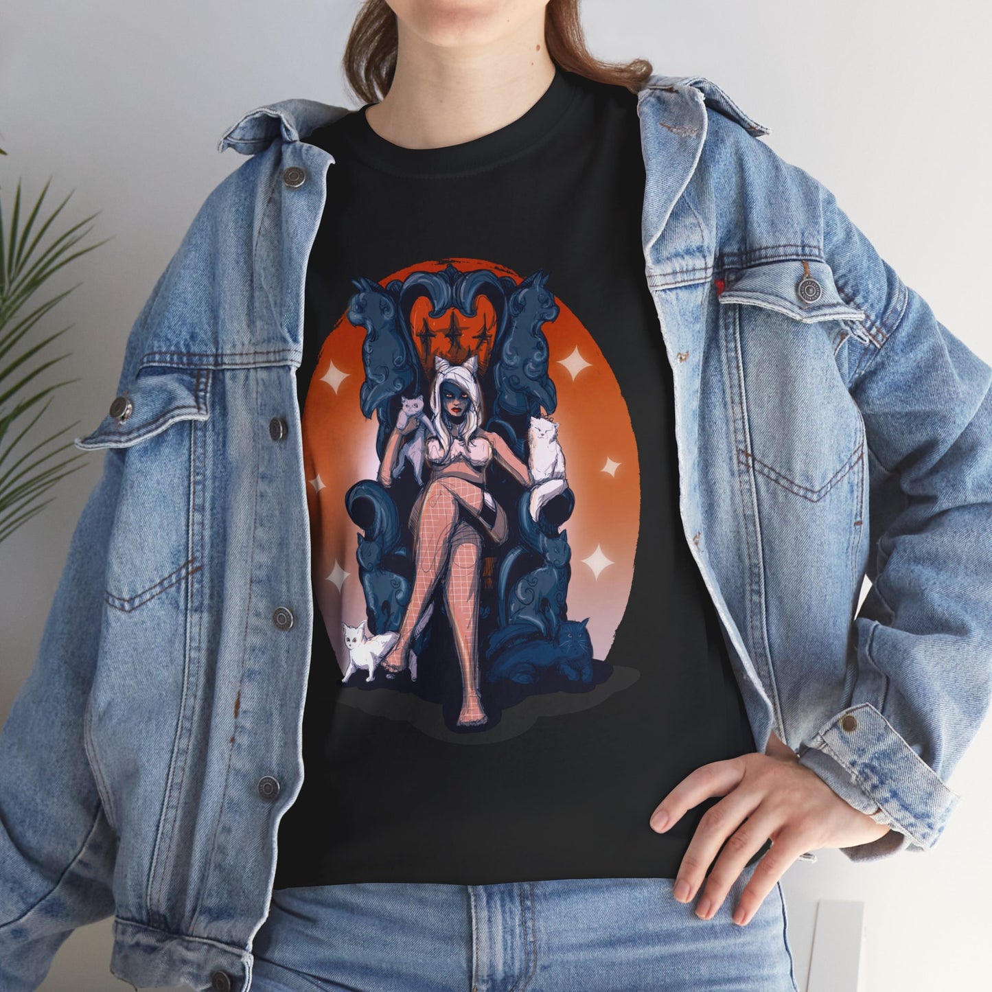 Kitty Queen Unisex Heavy Cotton Tee