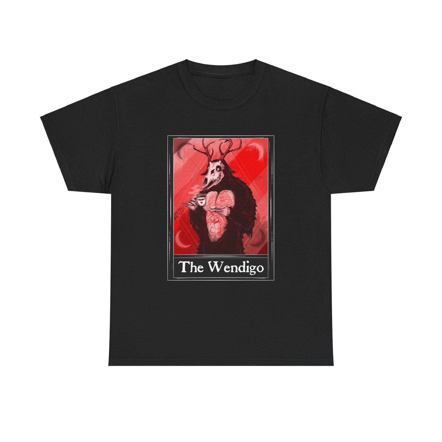 The Wendigo Tarot (Front & Back Print) Unisex Heavy Cotton Tee