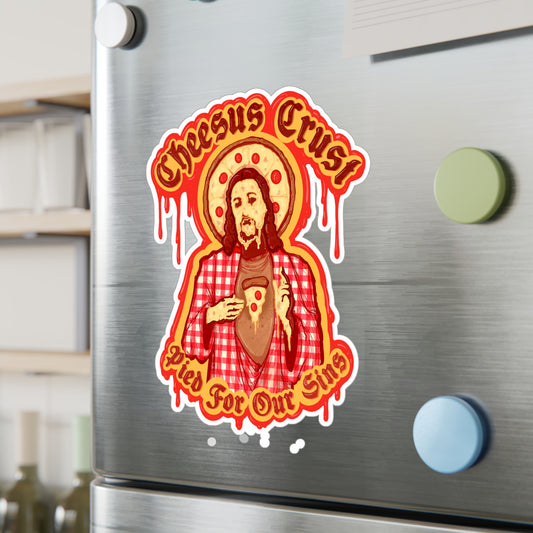 Cheesus Crust Kiss-Cut Vinyl Decal