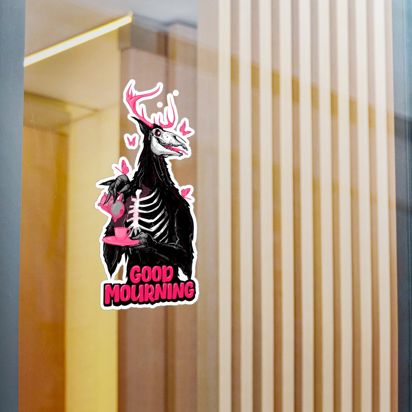 Good Mourning Kiss-Cut Vinyl Decal