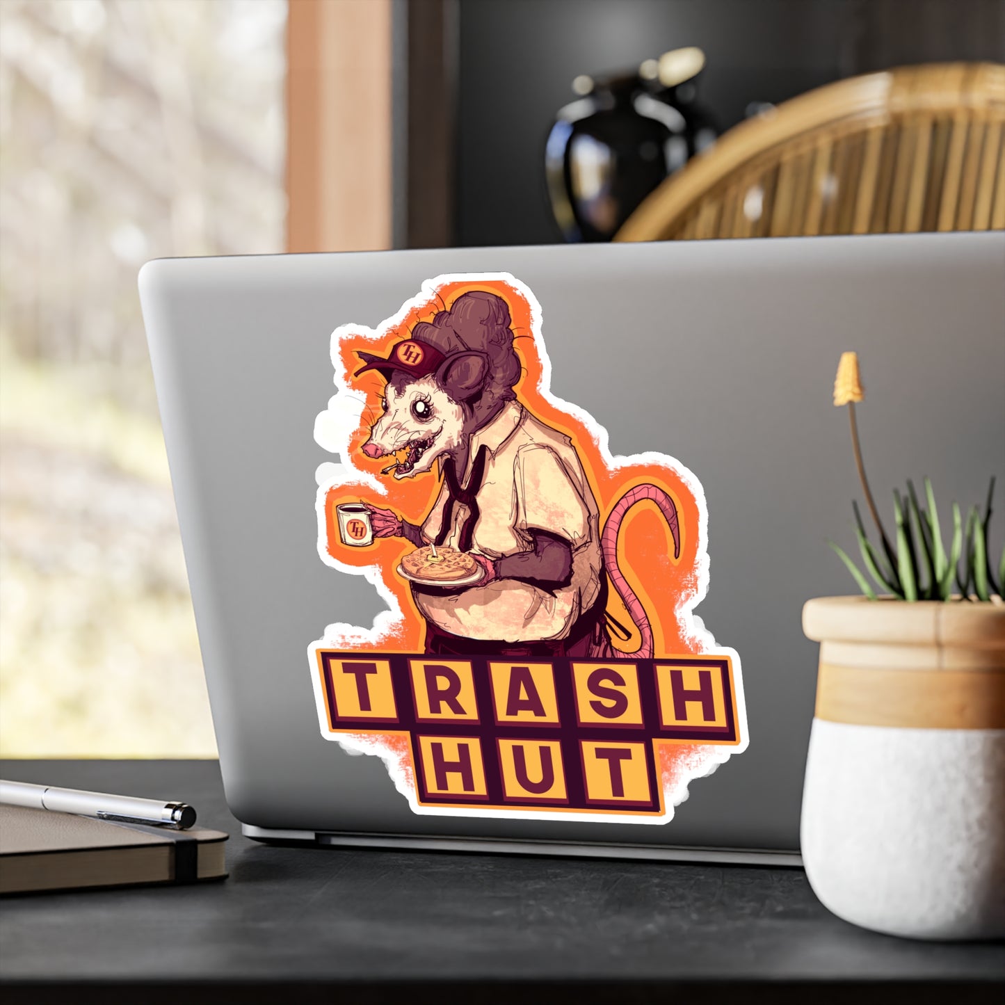 Trash Hut Kiss-Cut Vinyl Decal