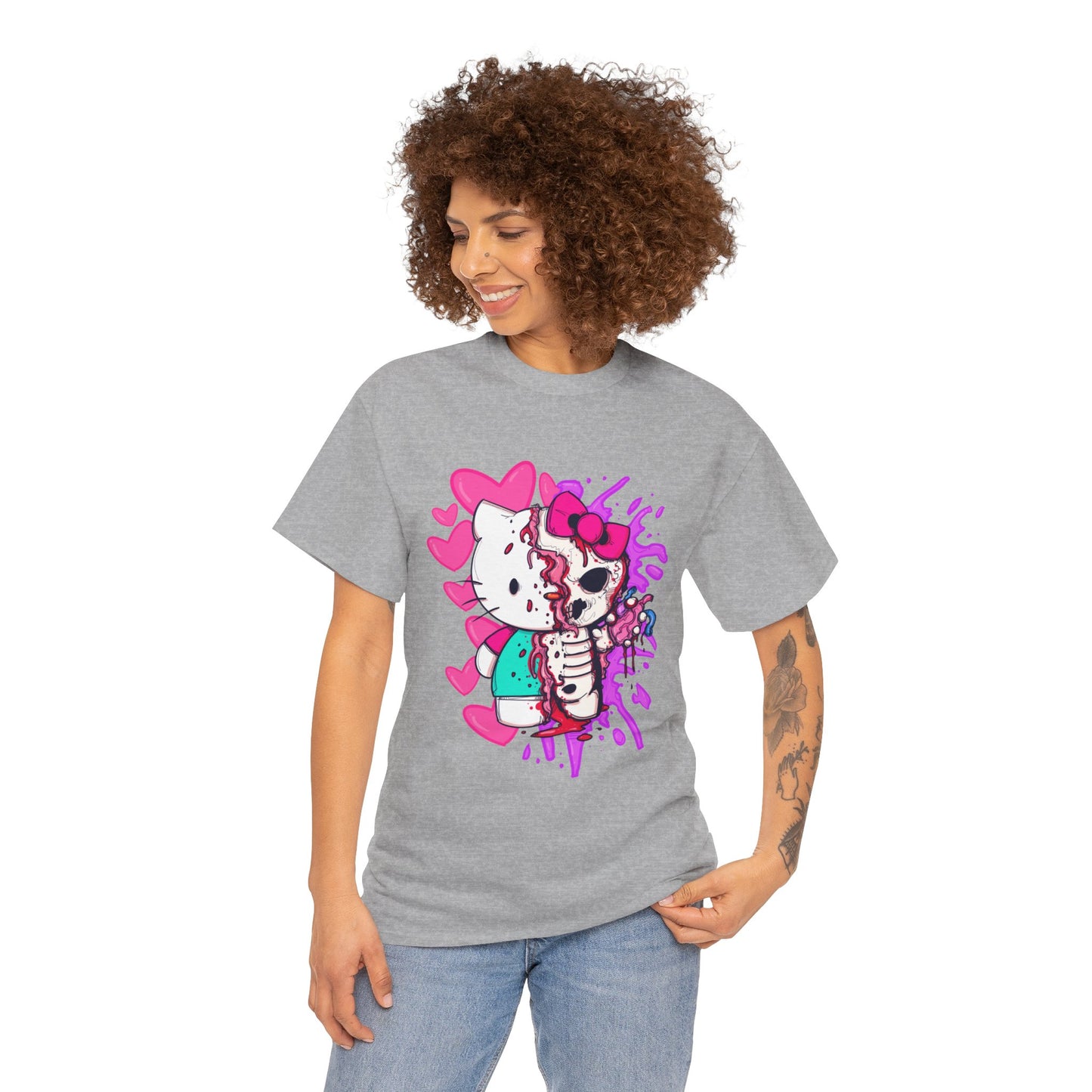 Zombie Kitty Unisex Heavy Cotton Patreon Tee