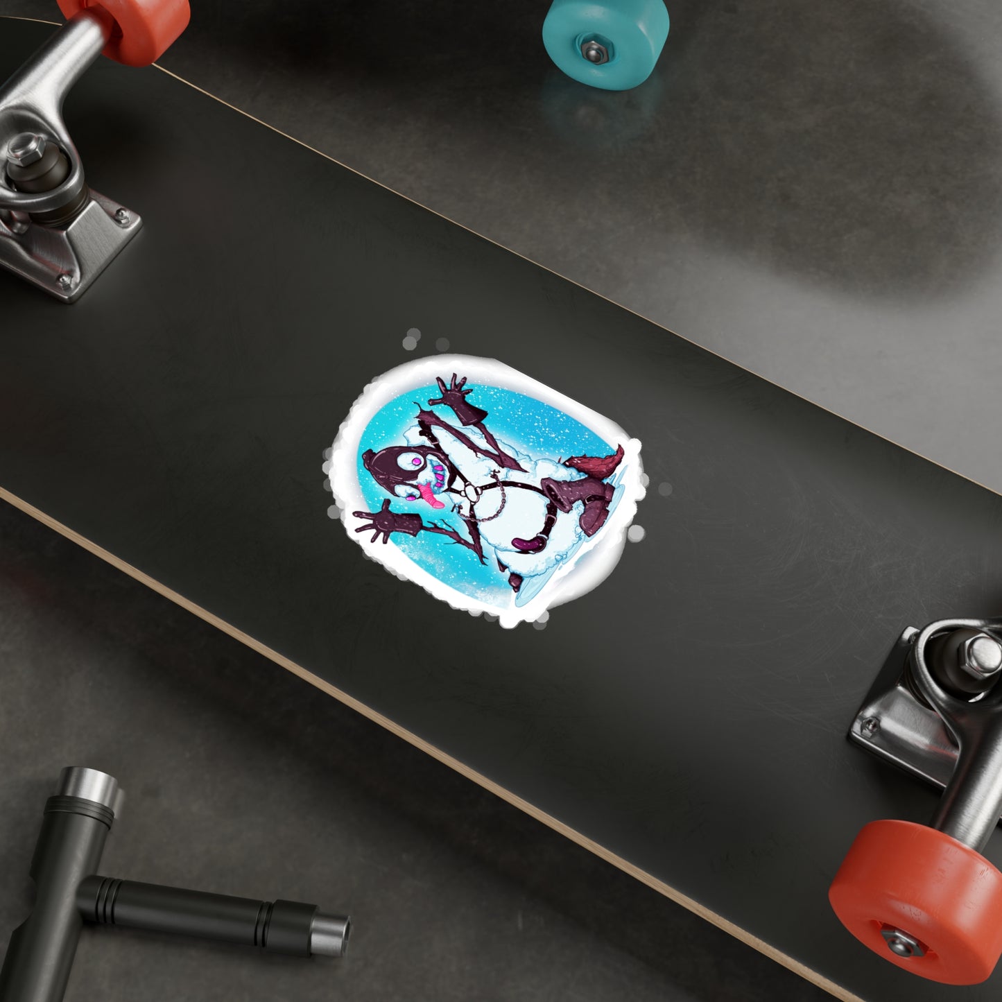 Kinky Snowman Kiss-Cut Vinyl Decal