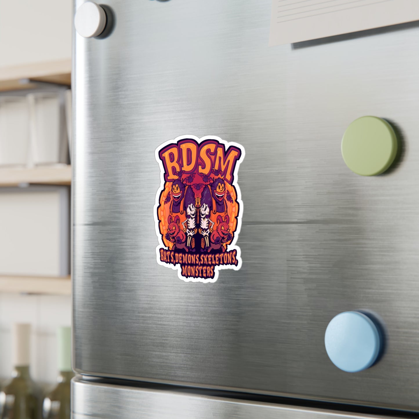 Bats Demons Skeletons Monsters Kiss-Cut Vinyl Decal