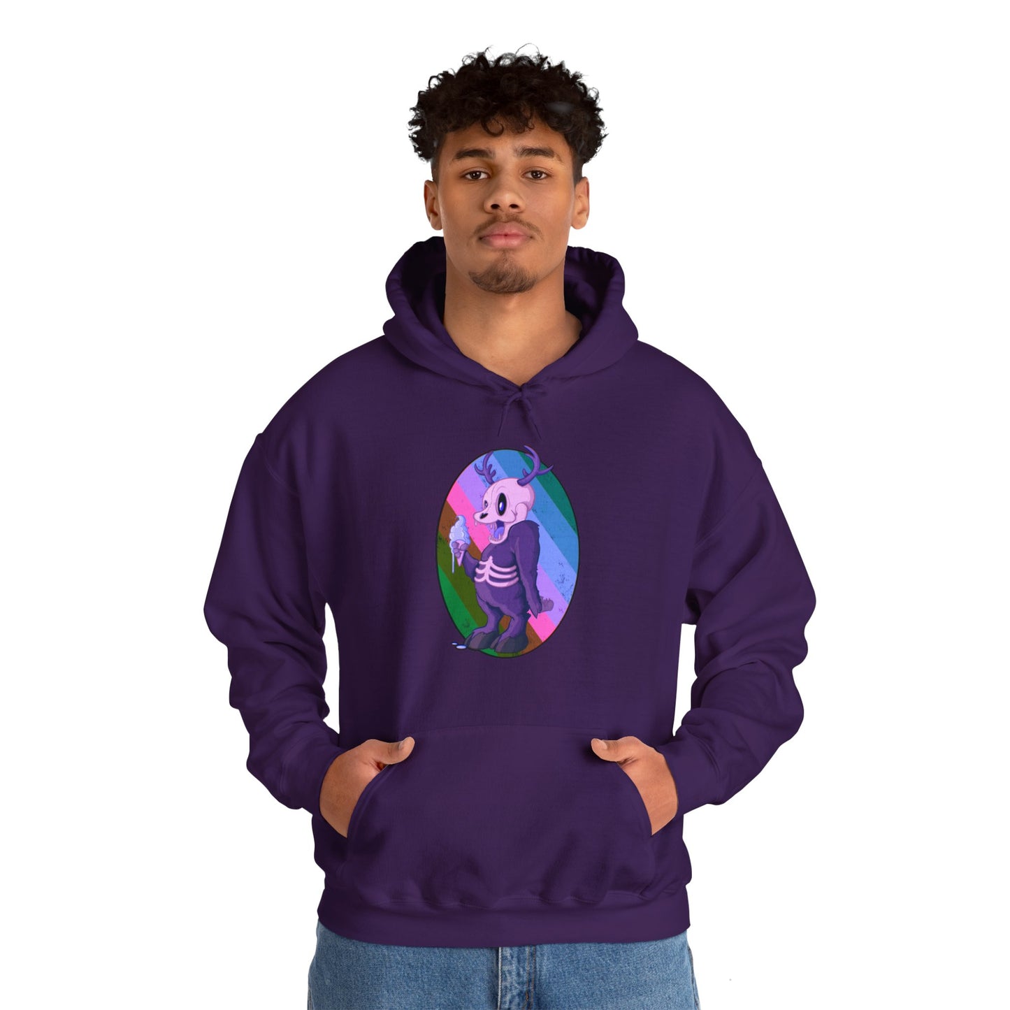 Monster Ice Cream Unisex Heavy Blend Hooded Sweatshirt
