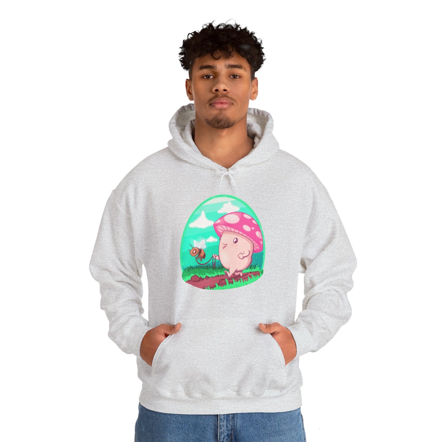 Bee Walk Unisex Heavy Blend Hooded Sweatshirt