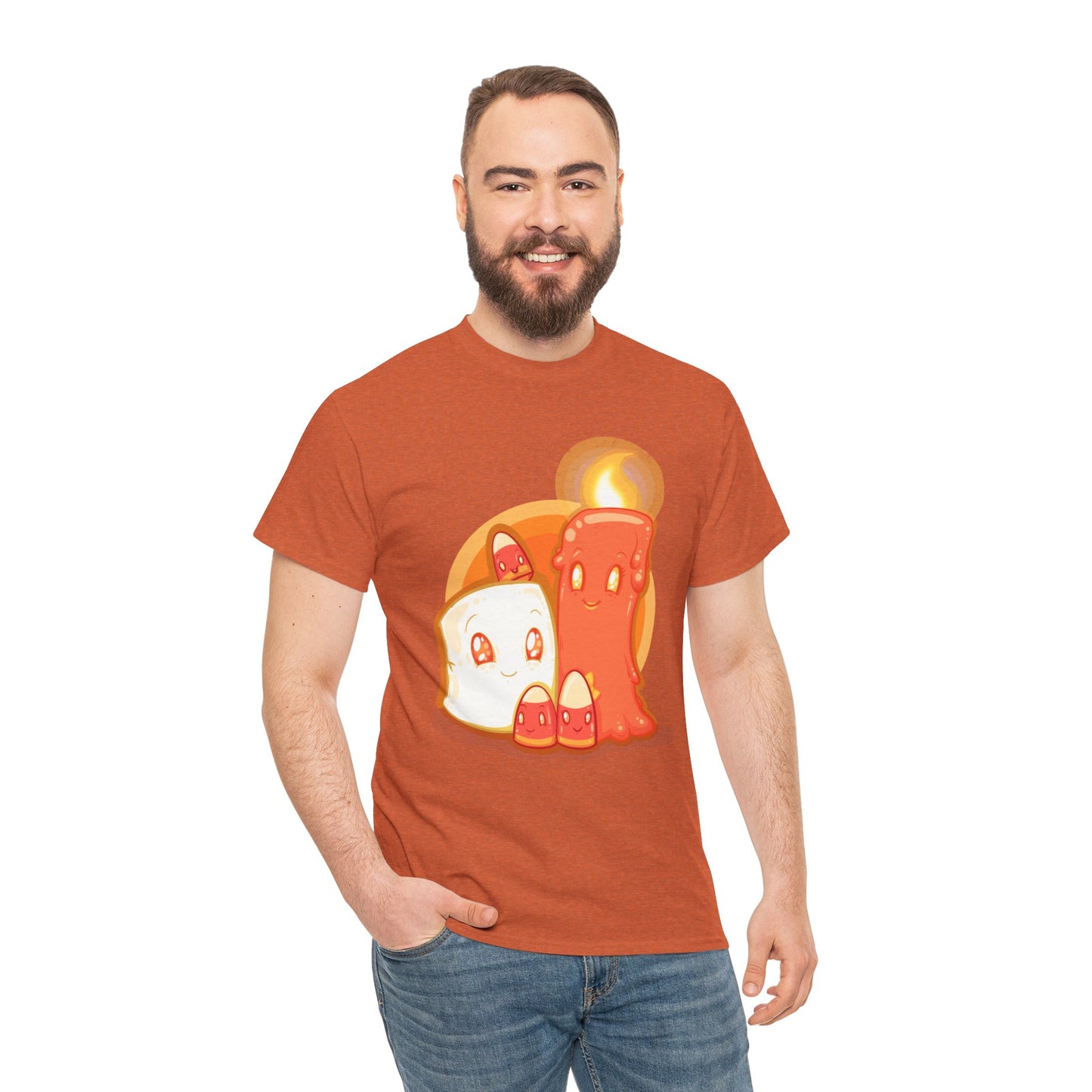 How Candy Corn Is Made Unisex Heavy Cotton Tee