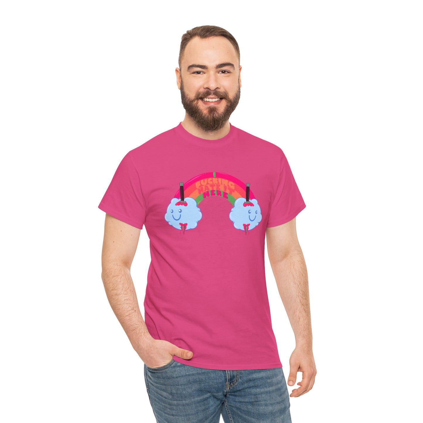 I Fucking Hate It Here Unisex Heavy Cotton Tee