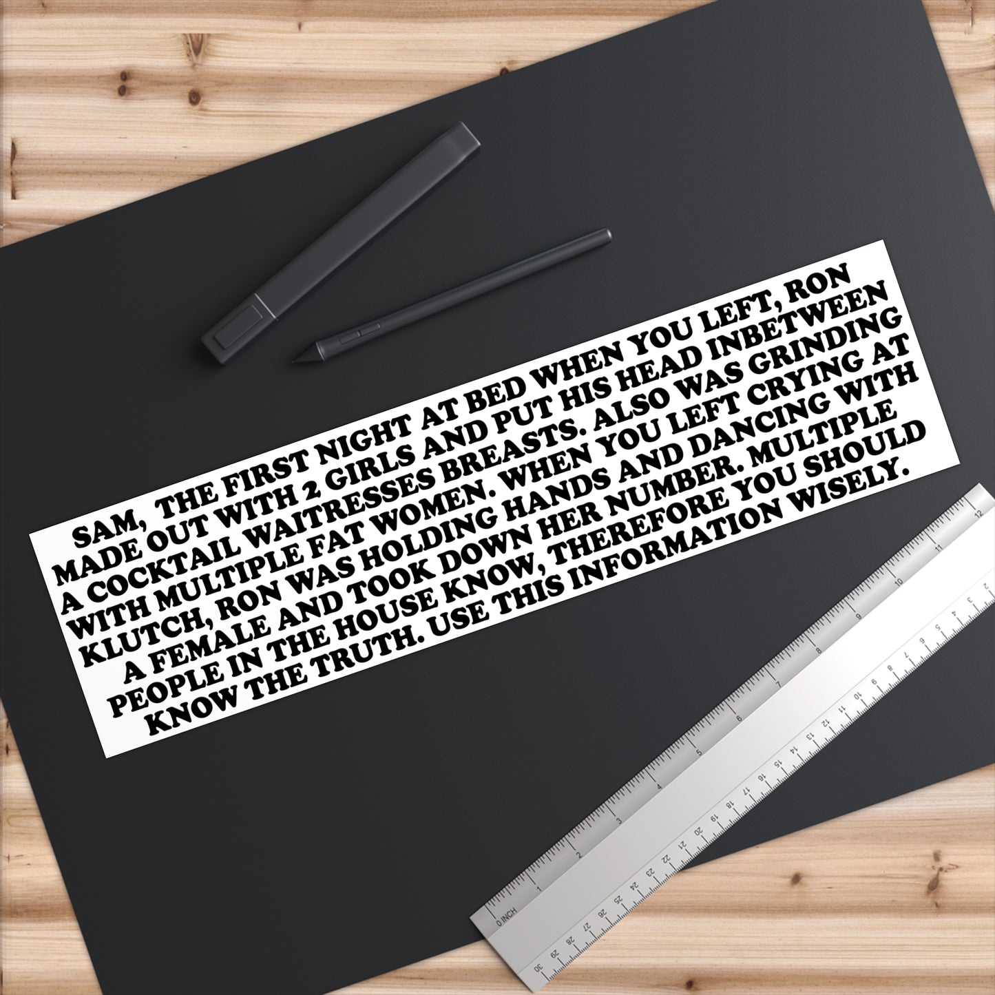 Jersey Letter Bumper Stickers