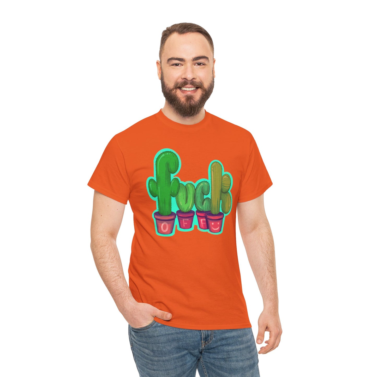 Rude Succulents Unisex Heavy Cotton Tee