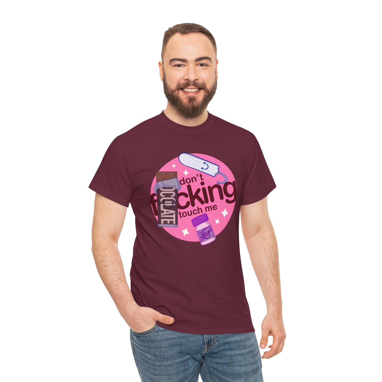 Don't Touch Me Unisex Heavy Cotton Tee